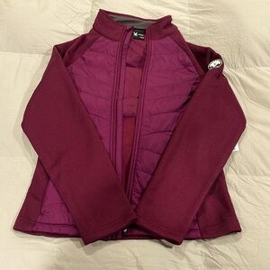 Spider dark raspberry jacket size M.